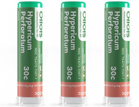OLLOIS Hypericum Perforatum 30c عضوي، خالي من اللاكتوز، طب المثلية موافق للشريعة اليهودية، 80 حبة (عبوة من 3) in Saudi Arabia