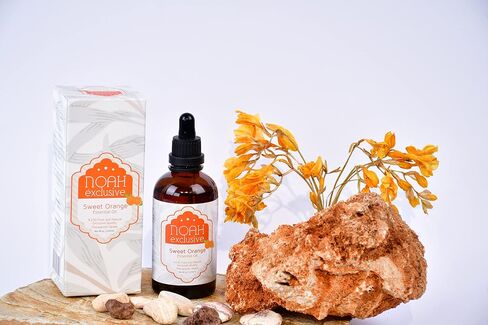 Noah Exclusive Essential Oil for Diffusers, Fragrance, Aromatherapy- 100% Pure & Natural - Premium Therapeutic Grade - Premium Glass Dropper - Net 4 fl. Oz (Sweet Orange) in Saudi Arabia