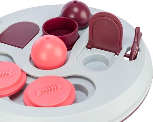 TRIXIE Cat Activity Hide N' Slide Strategy Game, Cat Treat Dispenser, Interactive Play in Saudi Arabia