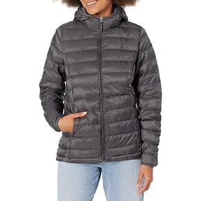 Amazon Essentials Women's Lightweight Long-Sleeve Full-Zip Water-Resistant Packable Hooded Puffer Jacket in Saudi Arabia