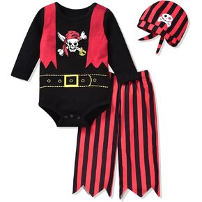 Aalizzwell Baby Boys Halloween Clothes Newborn Infant Pirate Outfit in Saudi Arabia