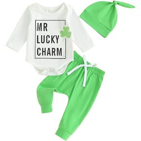 Eadrioss Newborn Baby Boy Valentines Outfit Mr. Steal Your Heart Crewneck Romper Bodysuit Onesie Jogger Pants
