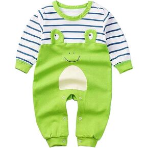 بدلة قفز على شكل حيوان لطيف للأطفال حديثي الولادة ثلاثية الأبعاد على شكل ضفدع للأطفال الصغار بأكمام طويلة in Kuwait