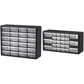 Akro-Mils Craft Storage Cabinet Bundle - 24 Drawer (20-Inch W x 6-Inch D x 16-Inch H) and 64 Drawer (20" x 15.75")