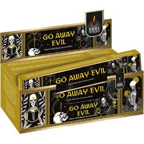 Soul Sticks Hand-Rolled Incense Sticks Evil Spirit Blends 180 Gram Box | 100% Natural Masala Incense Organic Home Fragrance Agarbatti (Go Away Evil)