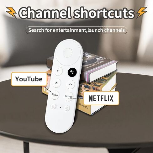 Replacement Voice Remote Control for Google Chromecast 4K Snow Snow Streaming Media Player (Remote Control Only) G9N9N GA01409-US GA01919-US GA01920-US GA01923-US (Remote Control Only) in Saudi Arabia