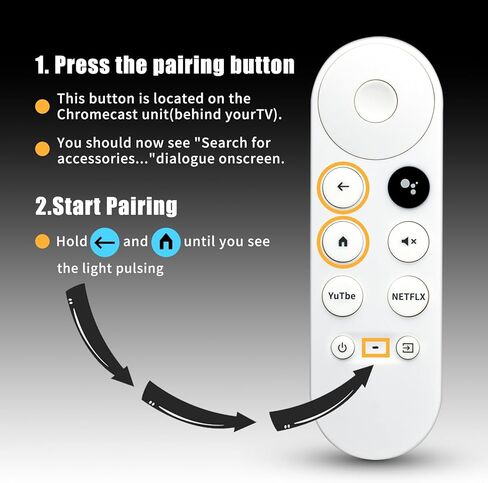 Replacement Voice Remote Control for Google Chromecast 4K Snow Snow Streaming Media Player (Remote Control Only) G9N9N GA01409-US GA01919-US GA01920-US GA01923-US (Remote Control Only) in Saudi Arabia