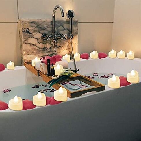 Mudder 12 Pieces Heart Shape LED Tealight Candles Love LED Candles with 200 Pieces Silk Rose Petals Girl Scatter Artificial Petals for Valentine's Day Wedding Table Party Decor (Red Light, Red Petal) in Saudi Arabia
