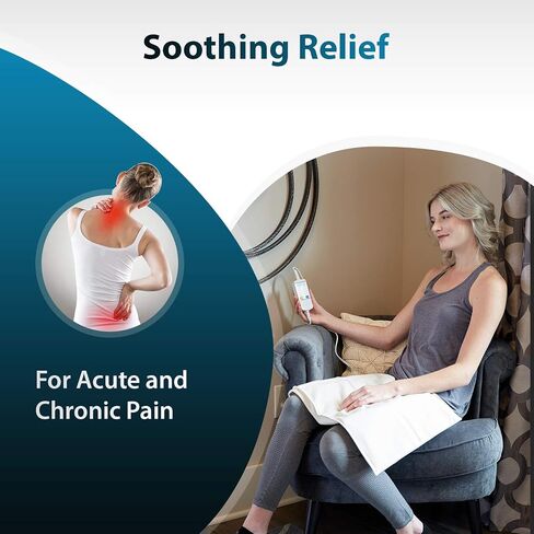 Medical Grade Heating pad with Automatic Moist Heat by Thermotech, High Heat Heating pad for Back Pain and Cramps - Medium Digital - 16" by 12"" in Saudi Arabia