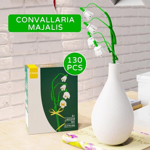 مجموعة مكعبات بناء باقة زهور Cihely Daisy 601244، مشروع بناء الزهور الاصطناعية للتخلص من التوتر وتركيز العقل، لهدايا عيد الميلاد للبالغين/المراهقين (100+ قطعة) in Kuwait