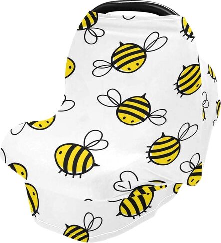 Blueangle Nursing Cover for Baby Breastfeeding, Cartoon Llama Alpaca Car Seat Covers for Babies, Soft Breathable Infant Stroller/Shopping Cart/High Chair Cover in Saudi Arabia