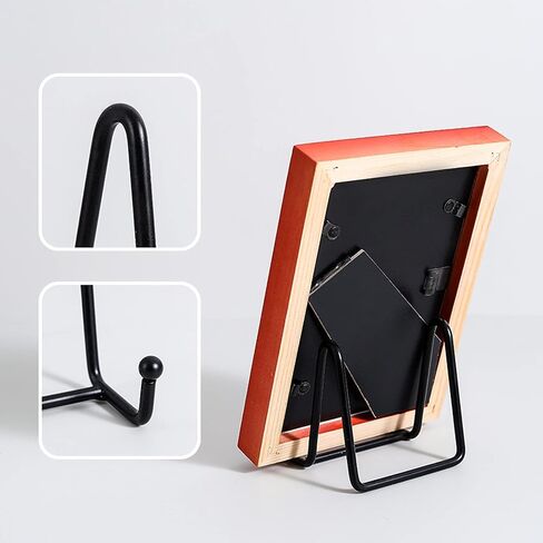 2 Pack Plate Stands for Display, 3 Inch Plate Holder Display Stand, Iron Easel Decorative Plate Holder Book Stands for Display, Pictures, Decorative Plate Stands, Book, Collectibles, Tabletop Art in Saudi Arabia