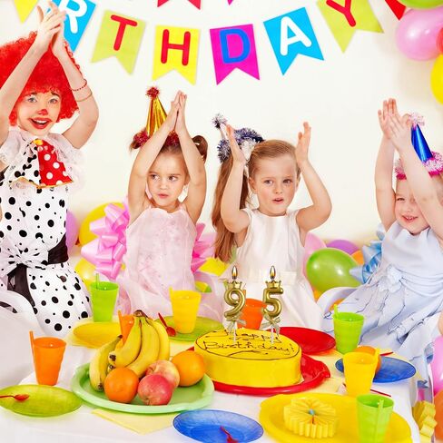 aoolada 59 شموع عيد الميلاد 95، الذهب 95 59 سنة كعكة توبر عدد شموع عيد الميلاد، هدايا زينة حفلة عيد ميلاد للنساء والرجال in Saudi Arabia
