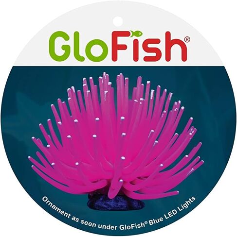 GloFish Anemone Ornament Pink, Detailed Aquarium Ornament, Creates A Glowing Effect in Saudi Arabia