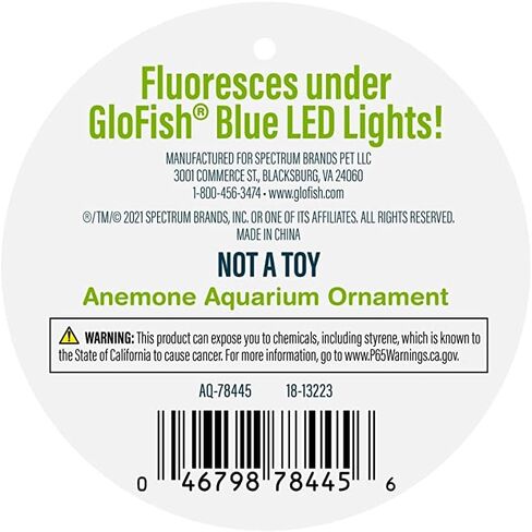 GloFish Anemone Ornament Pink, Detailed Aquarium Ornament, Creates A Glowing Effect in Saudi Arabia