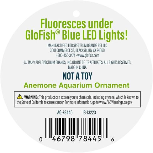 GloFish Anemone Ornament Pink, Detailed Aquarium Ornament, Creates A Glowing Effect in Saudi Arabia