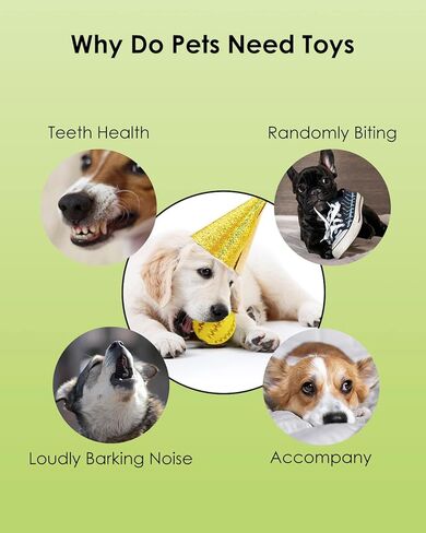 HGB 2 Pack Dog Toy Ball, Durable IQ Puzzle Chew Toys for Treat Dispensing, Puppy Teething, Dog Enrichment Toys for Teeth Cleaning, Pet Training, Interactive Dog Toys for Medium & Large Dogs in Kuwait