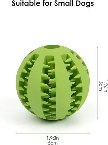 HGB 2 Pack Dog Toy Ball, Durable IQ Puzzle Chew Toys for Treat Dispensing, Puppy Teething, Dog Enrichment Toys for Teeth Cleaning, Pet Training, Interactive Dog Toys for Medium & Large Dogs in Kuwait