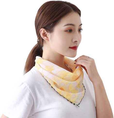 أغطية رأس واقية من الشمس من MoreChioce، وشاح شيفون مطبوع للحماية من الشمس للنساء in Kuwait