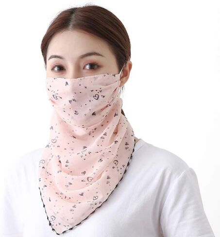 أغطية رأس واقية من الشمس من MoreChioce، وشاح شيفون مطبوع للحماية من الشمس للنساء in Kuwait