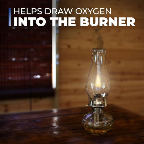 OHLECTRIC 2-5/8-Inch Handblown Clear Glass Chimney for Oil Lamps – Use with Converted Electric Lamps – Ideal Replacement Shade for Oil Lamps, 1-Pack OL-39179 in Kuwait