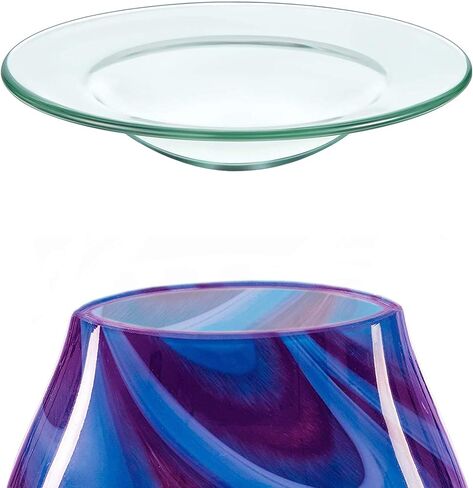 D/S 4.5" Replacement Oil Wax Warmer Glass Dish Plate Tray Lid Bowl Tart Burner (2) in Saudi Arabia