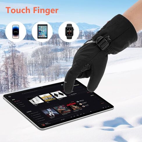 Heated Gloves for Men Women, Rechargeable Heated Motorcycle Gloves, Touchscreen Electric Heated Winter Hand Warmer Gloves for Cycling Skiing Motorcycling Hunting in Kuwait