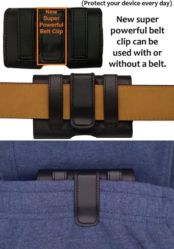 Classic Premium Pouch Case with Belt Clip for Freestyle Libre 2 (Continuous Glucose Monitors) (H1-Black) in Saudi Arabia
