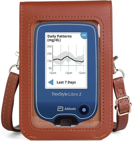 Carry pouch with a transparent window and pocket for Freestyle Libre 2 / Libre 3 / Libre 14 day (All Models) in Saudi Arabia