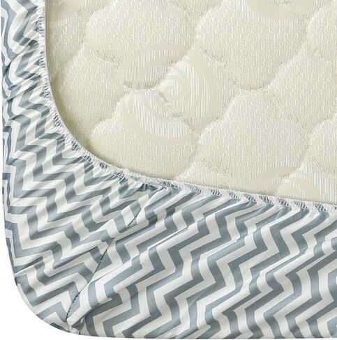 Stretchy Bassinet Sheets 33" x 20" for Baby Girl and Boy, Compatible with Mika Micky, Baby Delight, Dream On Me, AMKE, ANGELBLISS, Maxi-COSI Baby Bedside Bassinet Mattress, 2 Pack, Stripes and Dots in Kuwait