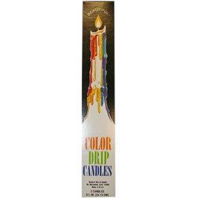 NEW Mutli-Color Drip Candles (2 per pack) (Taper Candles) in Saudi Arabia