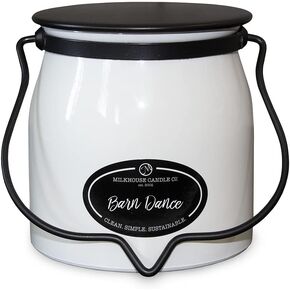 Milkhouse Candle Company - Barn Dance - Creamery Collection - 16 oz Double Cotton Wick Soy Candles with Beeswax - Long Burn Time, Made in The USA - Non Toxic, Premium Scented Candles in Kuwait
