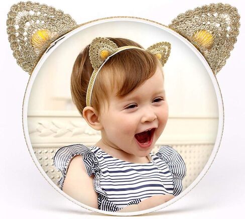 شريط راس مرن مزين بالزهور للفتيات الصغيرات الصغيرات، اكسسوارات شعر لحديثي الولادة، غطاء راس للفتيات الصغيرات، قطعة شعر مرصعة باحجار الراين، ذهبي، مقاس واحد in Kuwait