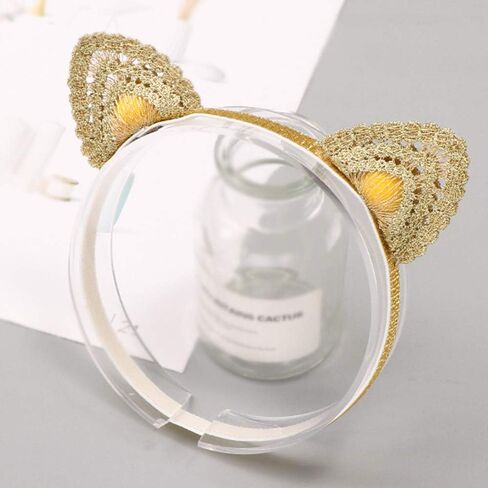 شريط راس مرن مزين بالزهور للفتيات الصغيرات الصغيرات، اكسسوارات شعر لحديثي الولادة، غطاء راس للفتيات الصغيرات، قطعة شعر مرصعة باحجار الراين، ذهبي، مقاس واحد in Kuwait