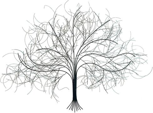 لافتات ديكور حائط شجرة سوداء - معدن يدوي الصنع in Kuwait