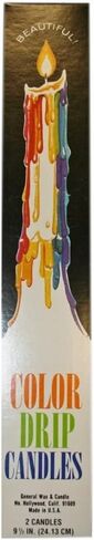 NEW Mutli-Color Drip Candles (2 per pack) (Taper Candles) in Saudi Arabia