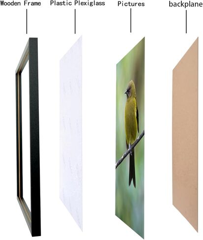 إطارات صور ZGCTSM مقاس 12 × 19 من الخشب الصلب مقاس 12 × 19 بوصة إطار ملصق للحائط مقاس 12 × 19 بوصة إطارات صور عائلية باللون الأسود (C22B1219) in Kuwait