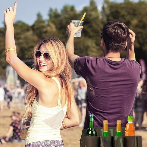 حزام حامل للزجاجات قابل للتعديل من شركة تشيلدهود، يحمل 6 شرابات، كبير لمبادلة هدايا in Kuwait