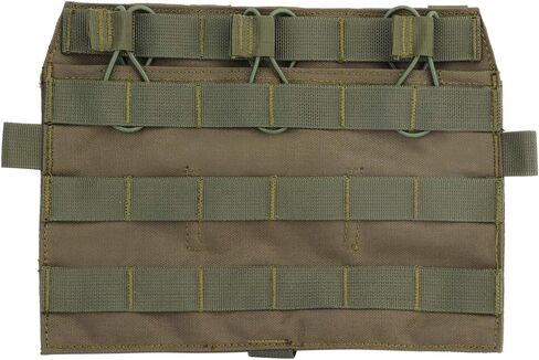 Triple Flap Flat Mag Pouch,Tactical QD Front Molle Pouch 5.56mm Magazine Panel Detachable JPC AVS Vest System Componen in Saudi Arabia
