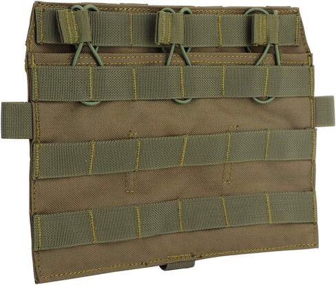 Triple Flap Flat Mag Pouch,Tactical QD Front Molle Pouch 5.56mm Magazine Panel Detachable JPC AVS Vest System Componen in Saudi Arabia