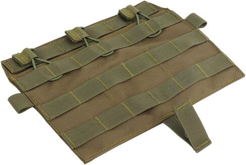 Triple Flap Flat Mag Pouch,Tactical QD Front Molle Pouch 5.56mm Magazine Panel Detachable JPC AVS Vest System Componen in Saudi Arabia