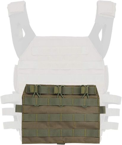 Triple Flap Flat Mag Pouch,Tactical QD Front Molle Pouch 5.56mm Magazine Panel Detachable JPC AVS Vest System Componen in Saudi Arabia