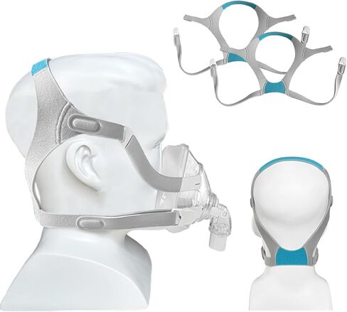 GJX عبوتان من أغطية رأس CPAP لقناع ResMed AirFit F20 لكامل الوجه، جزء بديل لأشرطة قناع CPAP المتوافقة مع ResMed AirTouch F20 مع مشابك in Kuwait