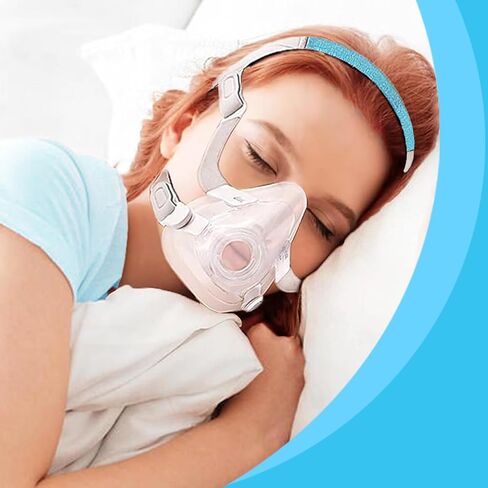 GJX عبوتان من أغطية رأس CPAP لقناع ResMed AirFit F20 لكامل الوجه، جزء بديل لأشرطة قناع CPAP المتوافقة مع ResMed AirTouch F20 مع مشابك in Kuwait