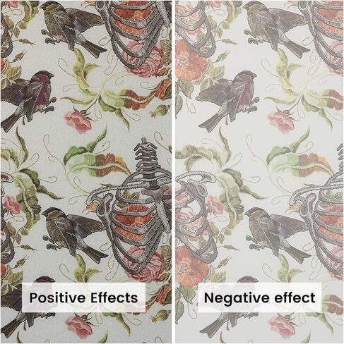 DKTIE Gothic Window Film Stained Glass 3D Static Cling Window Film Non-adhesive Window Covering Decorative Uv Multi-layer Ink-jet Technology Waterproof and Oil Proof (CTBLT171, 17.7 x 78.7 inches) in Kuwait