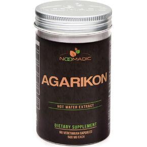 فطر نوماديك أجريكون، 60 كبسولة، 500 مجم لكل منها، دعم المناعة، مستخلص الماء الساخن، أجسام الفاكهة، 30% بوليسكاريد in Kuwait