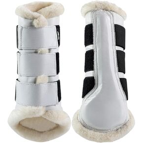 HORZE Wilton Brushing Boots - Faux Fur Pile Lining in Kuwait