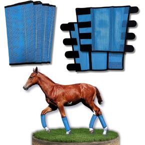 Fly Boots for Horses - Horse Leggins Adjustable to Protective Horse Leg Wraps Horse - Leggings for Preventing Flies and Mosquitoes Bites - Breathable Plastic Mesh. in Kuwait