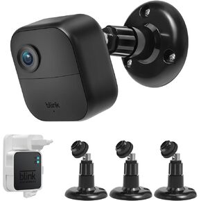 حامل كاميرا بلينك خارجي الجيل الثالث والرابع قابل للتعديل بزاوية 360 درجة مع وحدة مزامنة وميض 2 حامل لنظام كاميرات المراقبة المنزلية الداخلية والخارجية (3 قطع، اسود) in Kuwait