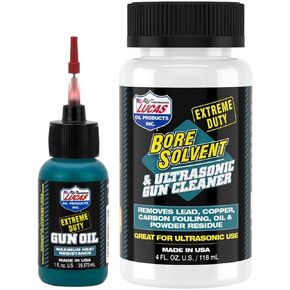 CCS Lucas Oil Extreme Duty 1oz Needle Oiler & 4oz Bore Solvent Cleaner